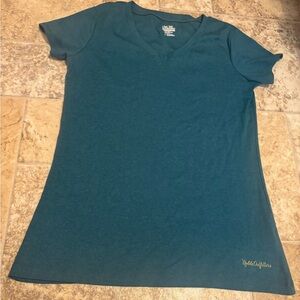 Noble Outfitters Teal Blue V-Neck Short Sleeve Tee
